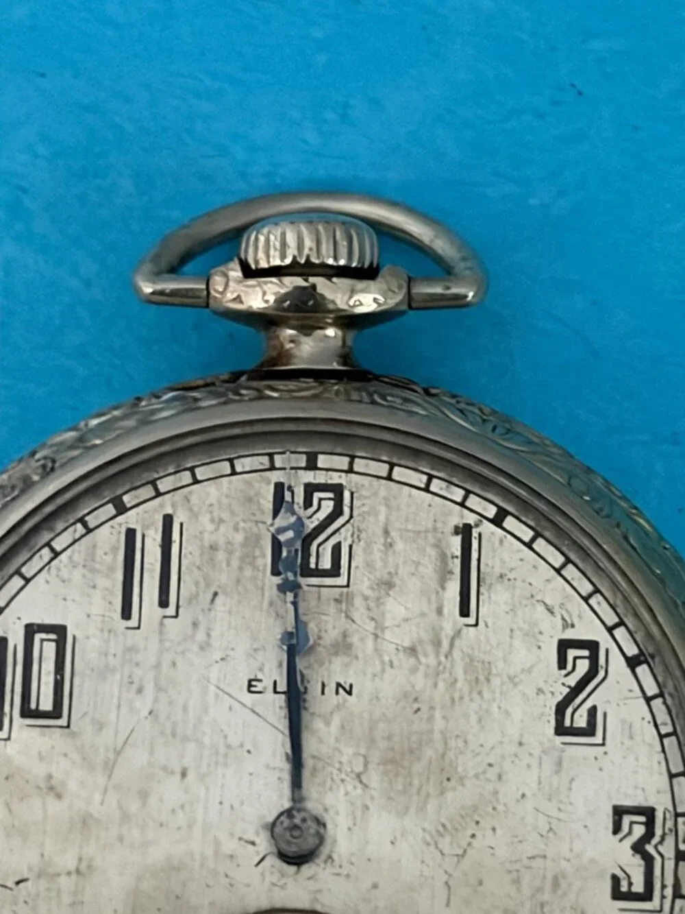 1927 Elgin Pocket Watch 303 Model 3 class 114 12s 7kj supreme case 4 parts or re